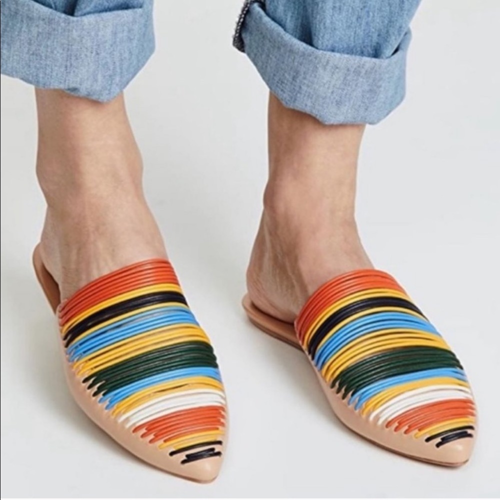 Tory Burch Women’s Sienna Pointy Toe Mules Multi